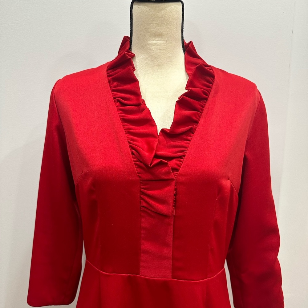 EMc2 - Emmett McCarthy cherry red dress - size 8